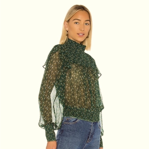 Free People NWT Top - “Roma”Long Sleeve floral Print in Multiple Sizes - Picture 1 of 9